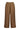 A pair of wide-leg cropped pants by Verge in a solid medium brown color, featuring an elastic waistband, shown against a plain white background.