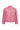 A pink textured linen button-up shirt jacket by Verge with a pointed collar and decorative embroidered details on the collar points, shown against a plain white background.