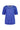 A royal blue short-sleeve top by Verge with a sheer floral lace overlay across the chest, displayed on a clean white background.