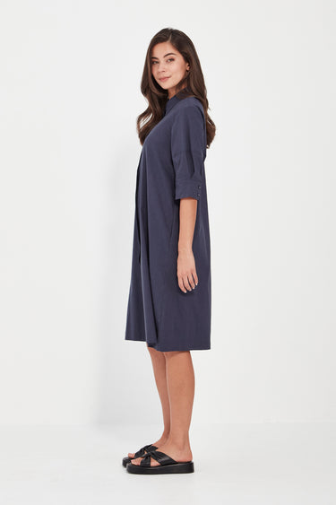 Acrobat Nori Dress - Denim Marle - Dress VERGE