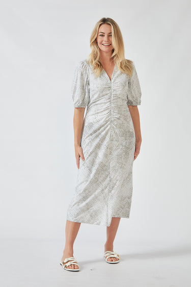 Acrobat Bay Jinx Dress - Pumice Print - Dress VERGE