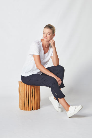 Acrobat Rivet Pant - French Ink - Pant VERGE
