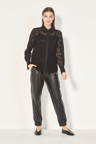 Glide - Allegra Shirt - Black - Shirt VERGE