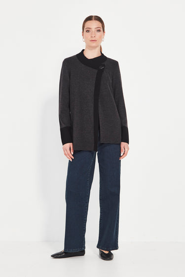 Angelo Cardi - Black Graphite - Cardigan VERGE