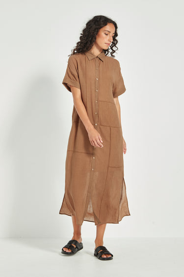 Aubrey Dress - Bark - Dress VERGE