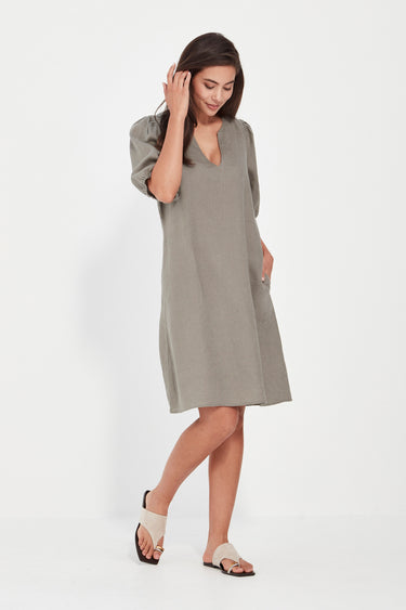 Becky Dress - Thyme - Dress VERGE