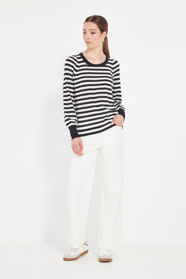Bronte Stripe Sweater - Ink Stripe - Sweater VERGE