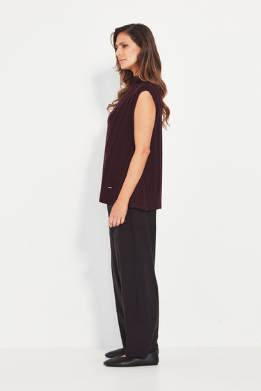 Cherish Vest - Black Cherry