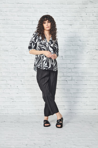 Glide - Clara Top - Black Print - Top VERGE
