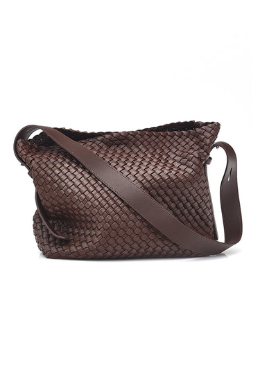 Cleo Weave Bag - Coffee - Bags VERGE