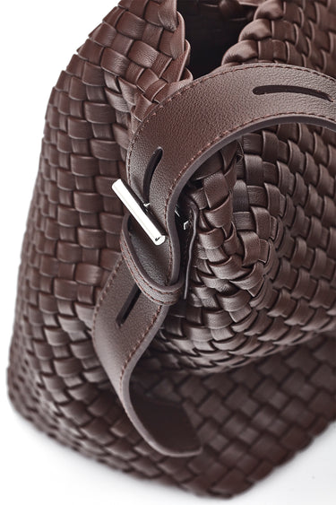 Cleo Weave Bag - Coffee - Bags VERGE