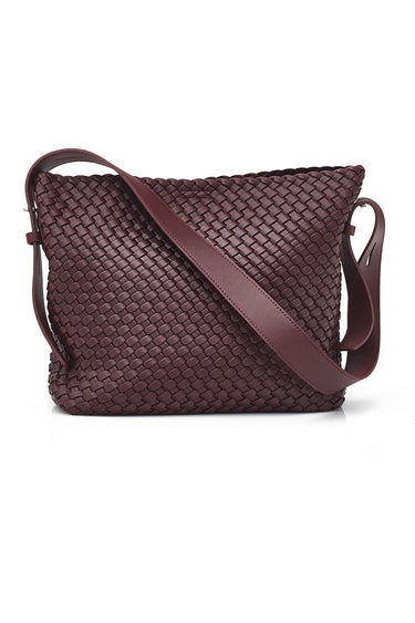 Cleo Weave Bag - Plum - Bags VERGE