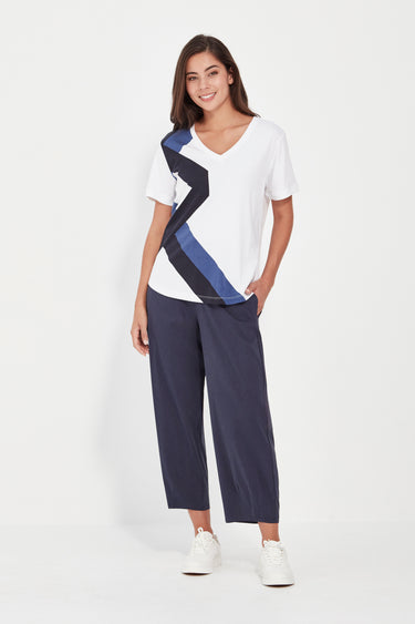 Coil Top - Denim Print - Tee VERGE