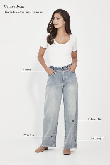 Cruise Jean - Mid Blue - Jean VERGE