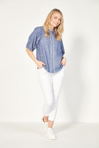 Enrich Blouse - Cobalt - Blouse VERGE