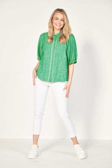Enrich Blouse - Emerald - Blouse VERGE