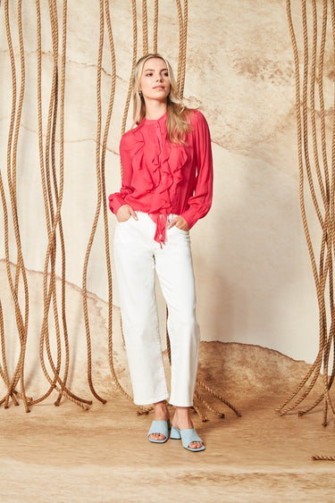 Flossie Blouse - Watermelon - Blouse VERGE