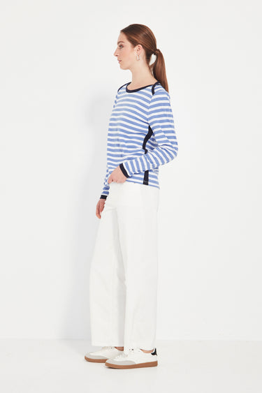 Glow Top - Blue Stripe - Tee VERGE