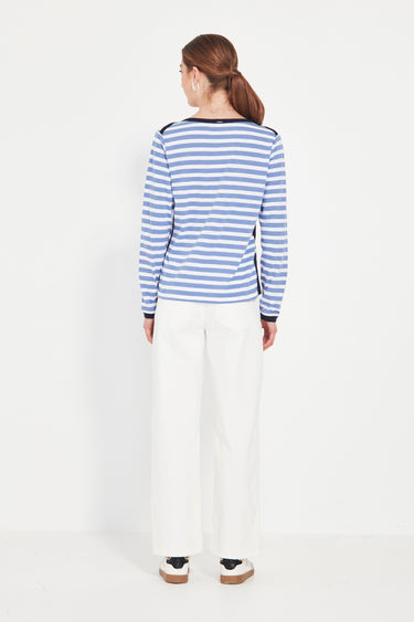 Glow Top - Blue Stripe - Tee VERGE