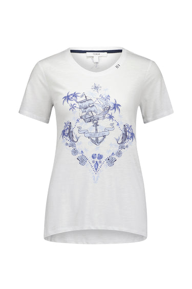 Heart At Sea Top - White - Tee VERGE