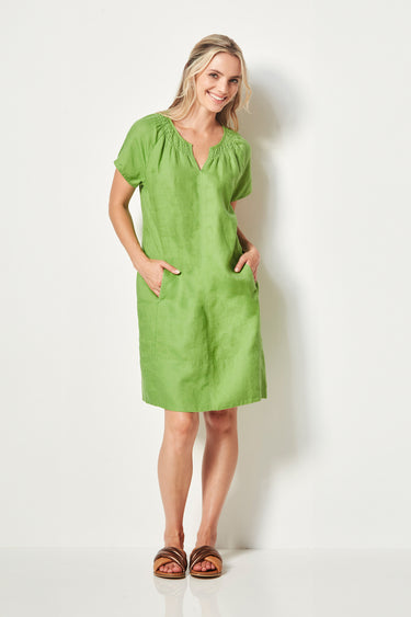 Joanna Dress - Lime - Dress VERGE