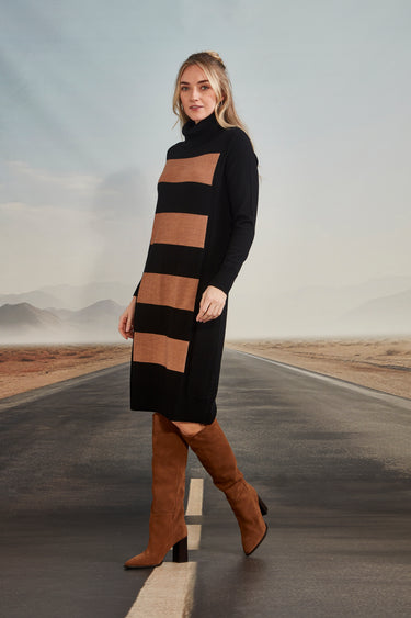 King Dress - Black Stripe - Dress VERGE