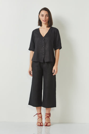 Lindy Top - Black - Top VERGE