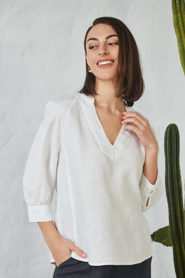 Lola Top - White - Top VERGE