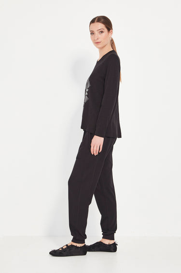 Optical Top - Black - Tee VERGE