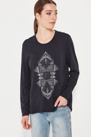 Optical Top - Ink - Tee VERGE