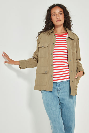 Horizon Top - Poppy Stripe - Tee VERGE