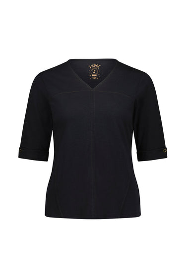 Savvy Top - Black - Tee VERGE