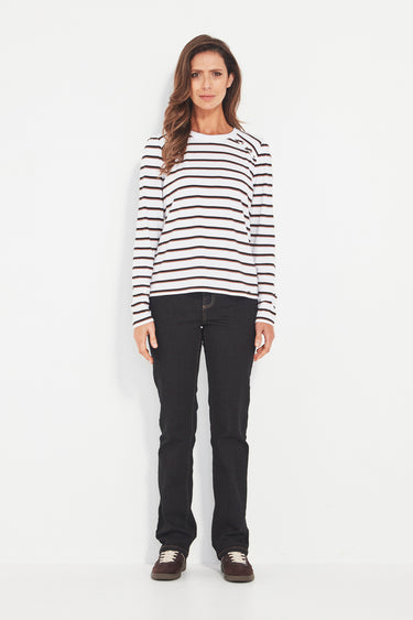 Scatter Top - White Stripe - TK VERGE