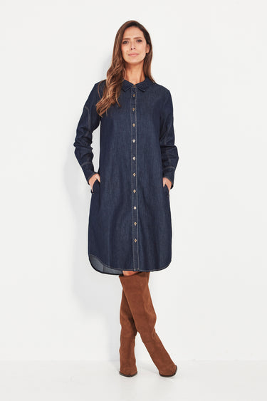Unit Dress - Dark Denim - Dress VERGE