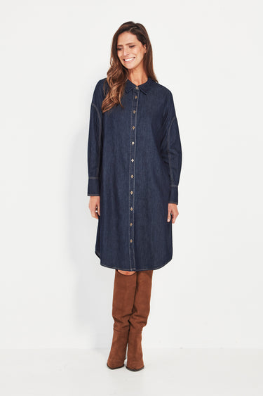 Unit Dress - Dark Denim - Dress VERGE