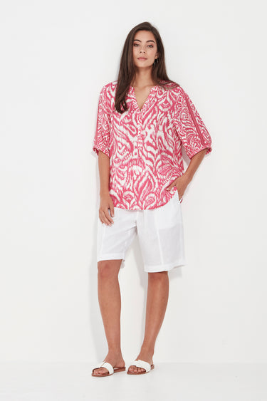 Vale Top - Pink Print - Top VERGE
