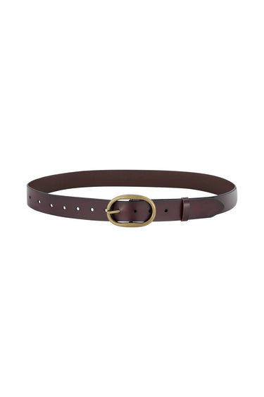Willow Leather Belt - Mahogany - Belt VERGE
