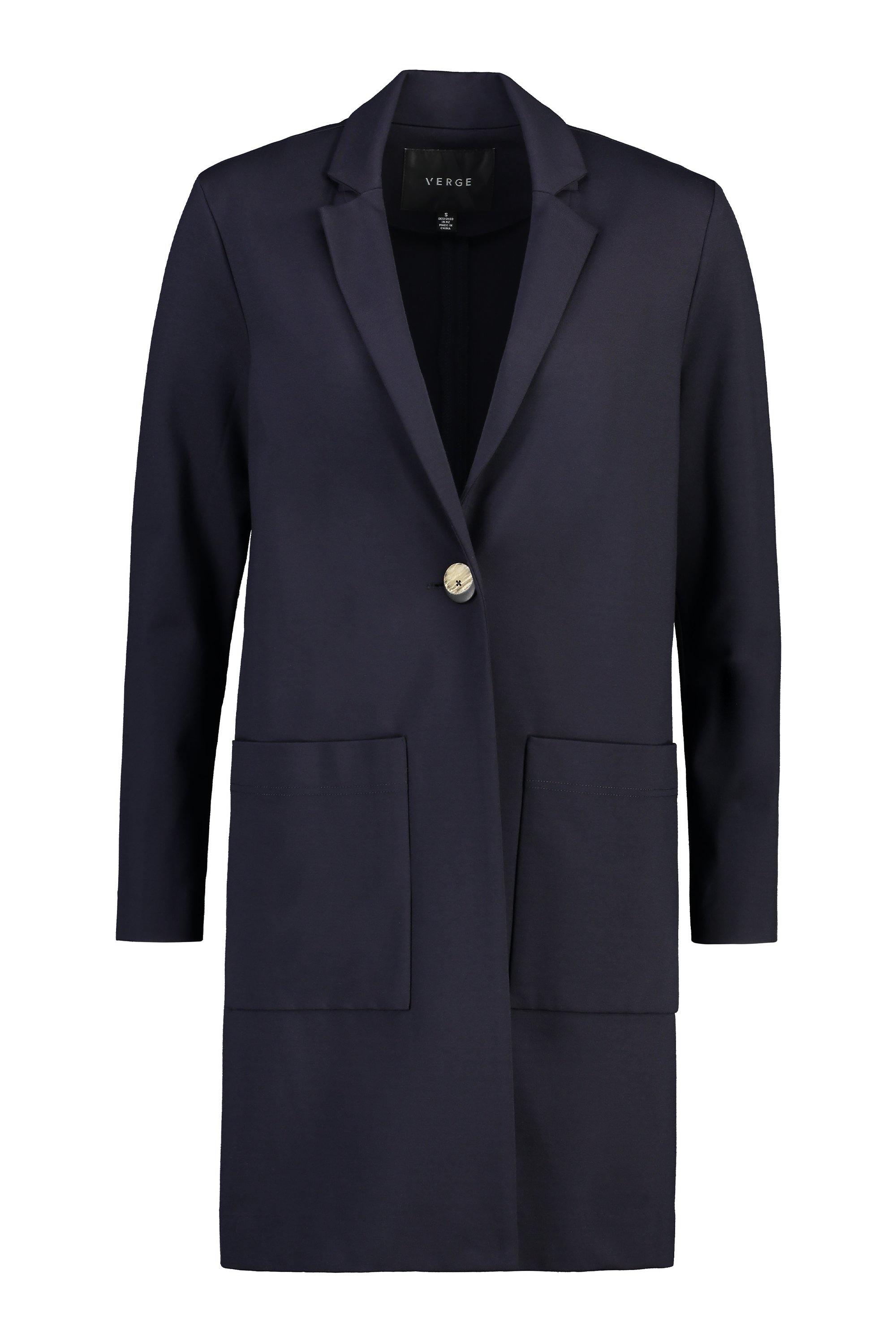 Roxy Coat - Blue Velvet - W21 Coats & Jackets VERGE