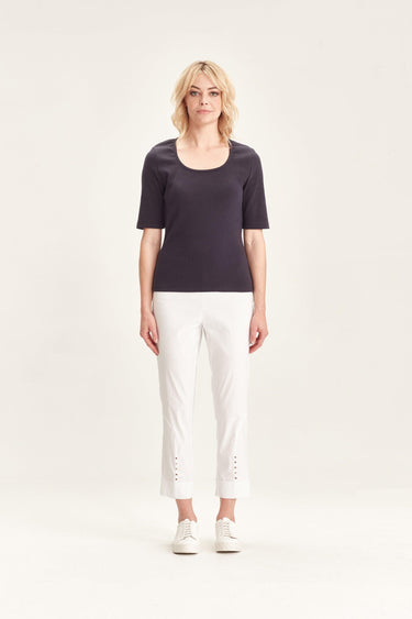 Acrobat Eyelet Pant - White - Pant VERGE