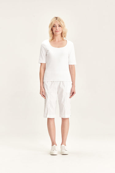 Acrobat Rolled Short - White - Pant VERGE