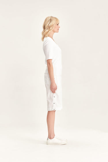 Acrobat Rolled Short - White - Pant VERGE