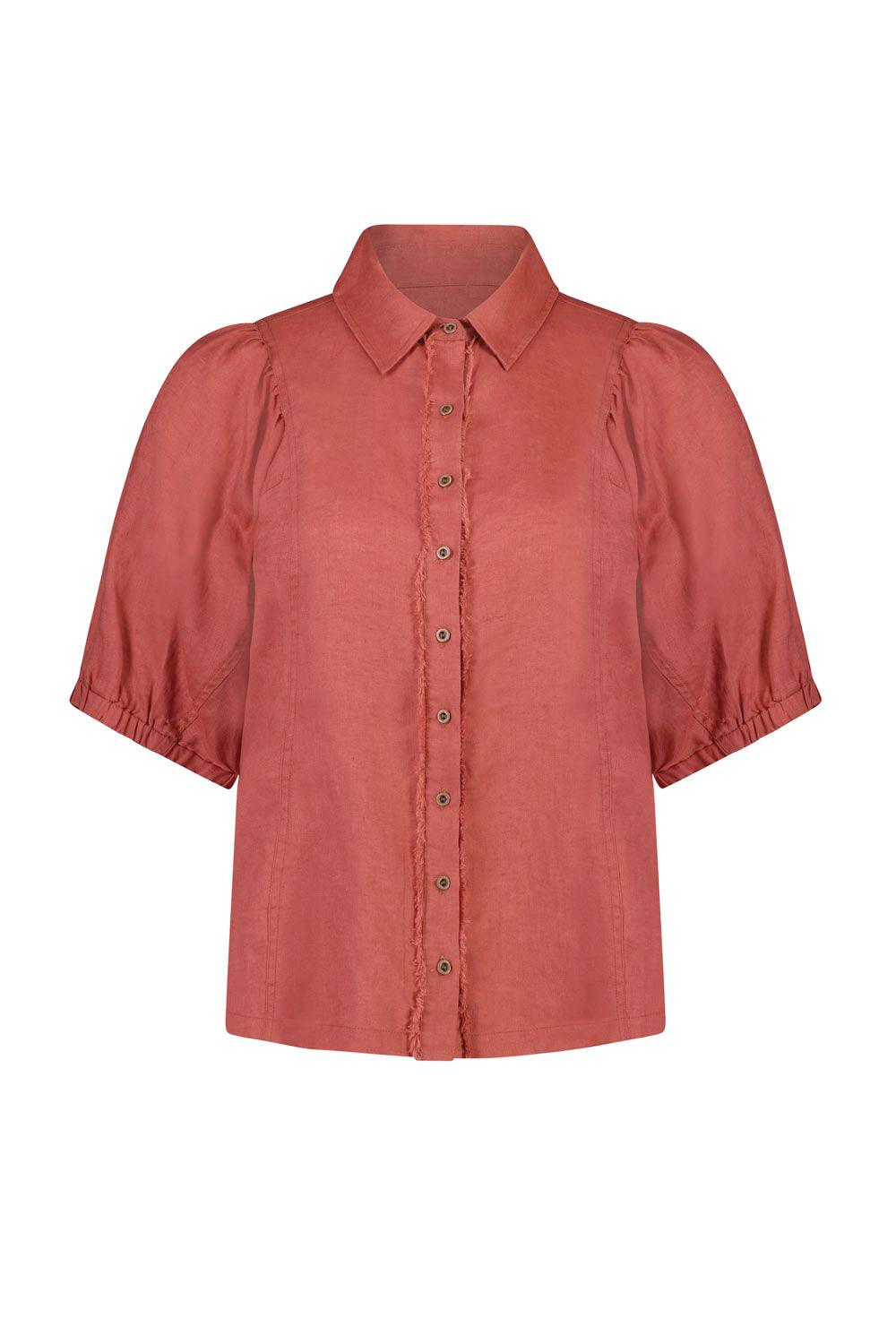 Adorn Shirt - Washed Red - Shirt VERGE