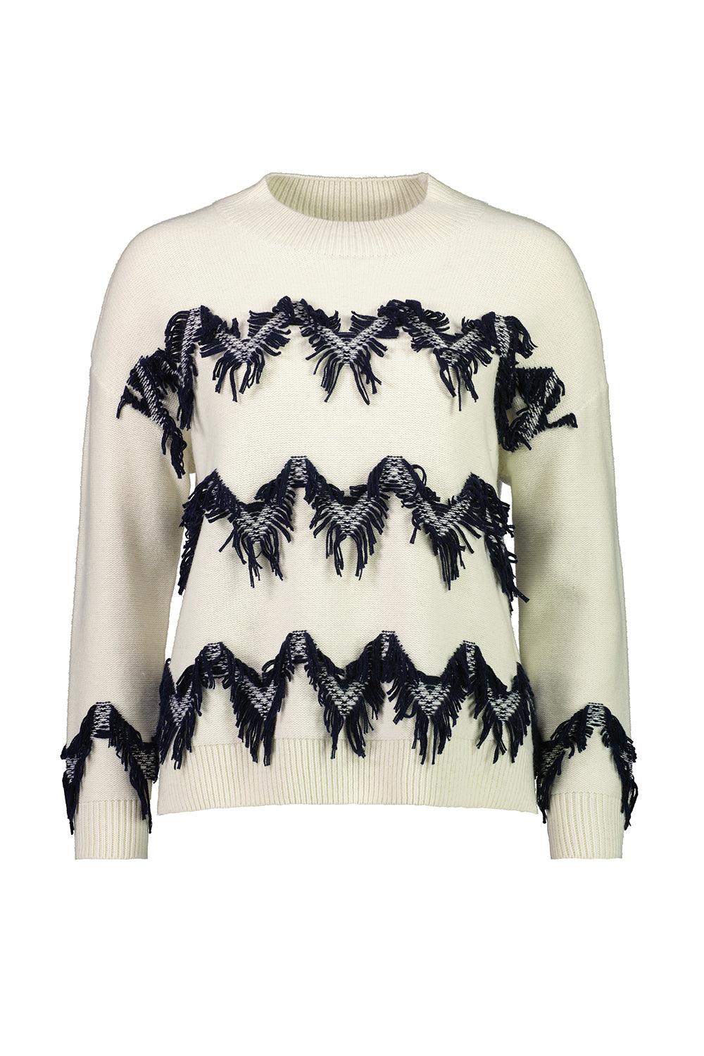 Kick Sweater - White/Ink - Sweater VERGE