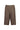 A pair of brown textured linen shorts by Vergewith an elastic waistband, shown flat on a white background.