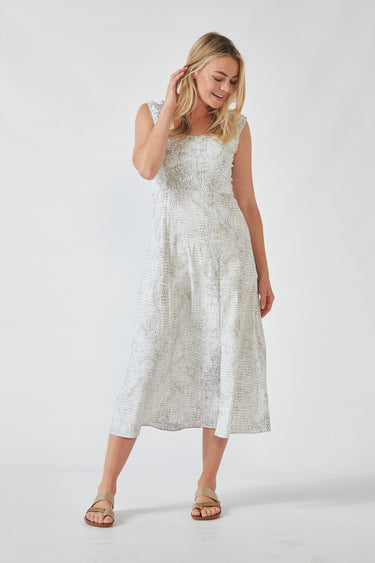 Acrobat Bay Mambo Dress - Pumice Print - Dress VERGE