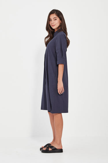 Acrobat Nori Dress - Denim Marle - Dress VERGE