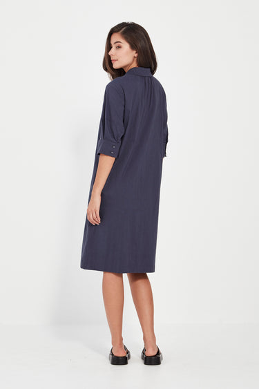 Acrobat Nori Dress - Denim Marle - Dress VERGE