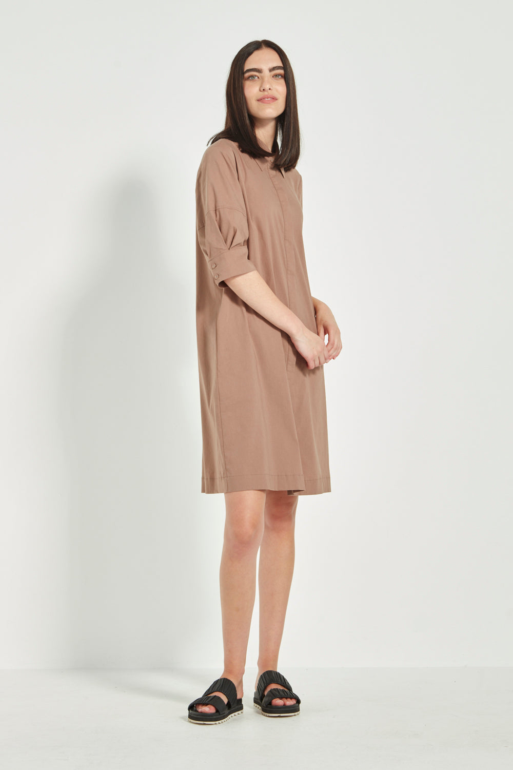 Acrobat Nori Dress - Mocha – VERGE