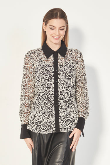 Glide - Allegra Shirt - Bone - Shirt VERGE