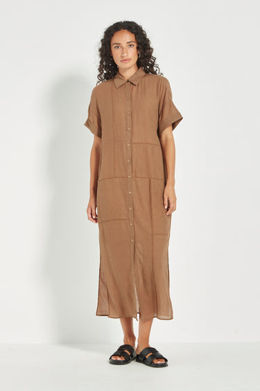Aubrey Dress - Bark - Dress VERGE
